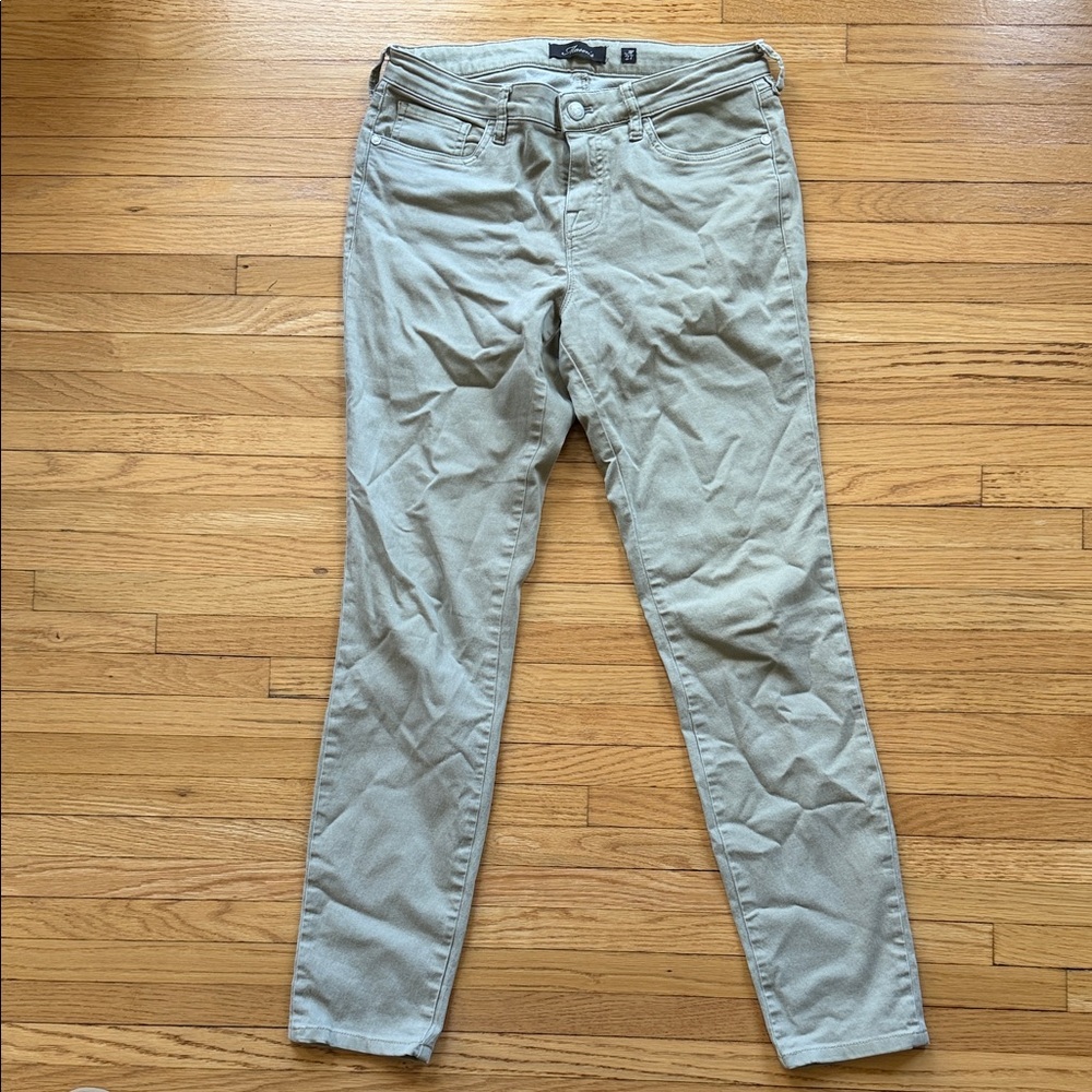 Mason’s Italian Luxury Chino Pants Stone Khaki Slim Straight Stretch Sz 27